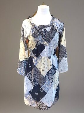 SELENE Sport sz Small BoHo CHIC On / Off Shoulder Sheer Empire Waist Dress